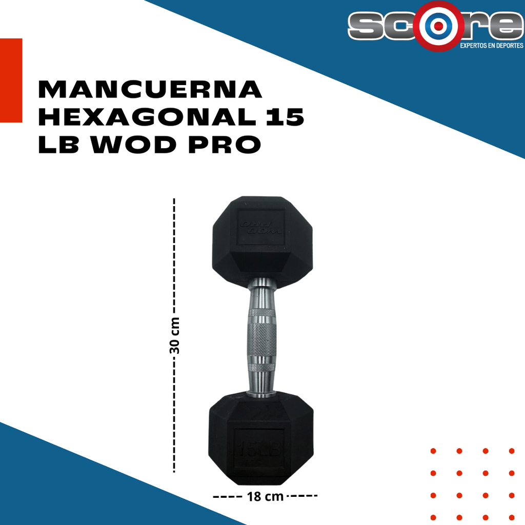 Mancuerna 15 lbs clearance